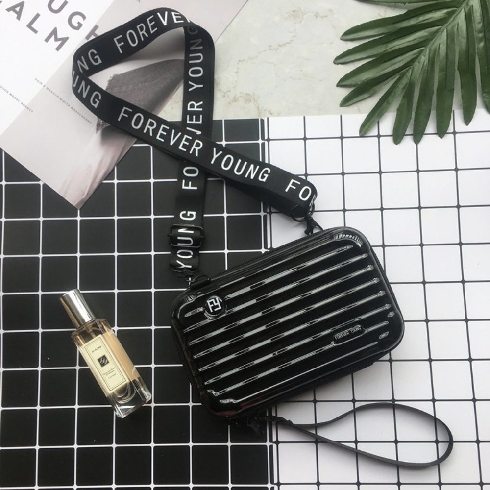 Mini Suitcase Handbag - Crossbody/Wristlet/Purse